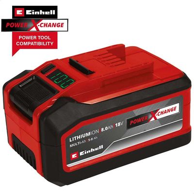 Einhell 4511600 Multi-Ah Power X-Change Battery 18V 5.0-8.0Ah Li-Ion