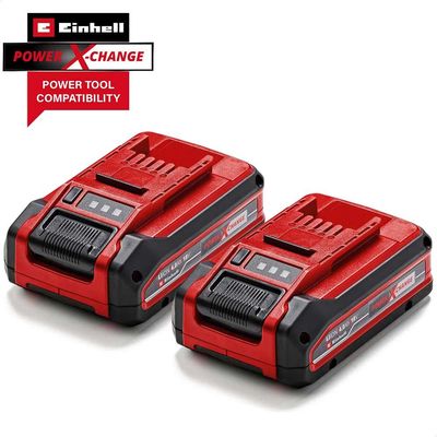 Einhell 4511629 Plus Power X-Change Battery Twin Pack 18V 2 X 4.0Ah Li-Ion