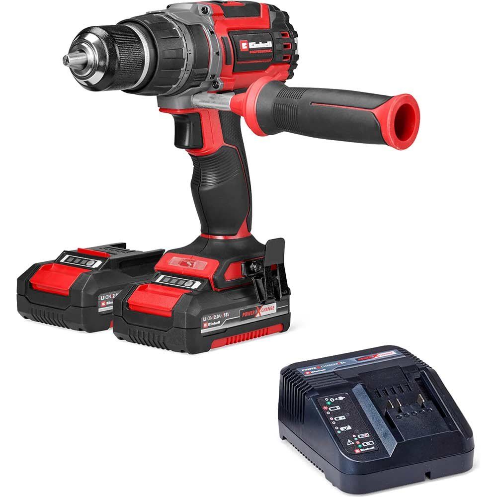 Einhell Professional TP-CD 18/70 Li-I BL 18v Cordless Brushless Combi Drill 2 x 2ah Li-ion Battery Charger Case - Image 1