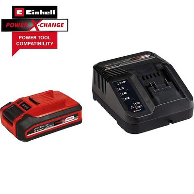 Einhell Genuine PXC 18v Cordless Slim Plus Li-ion Battery 4ah and Charger 4ah