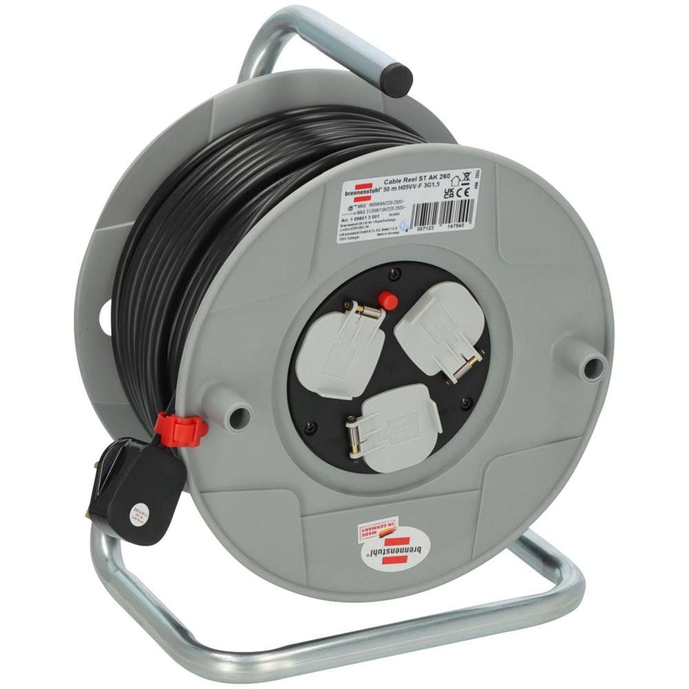 Brennenstuhl 1098413001 Ak 260 Cable Reel 240V 13A 3-Socket 50M - Image 1