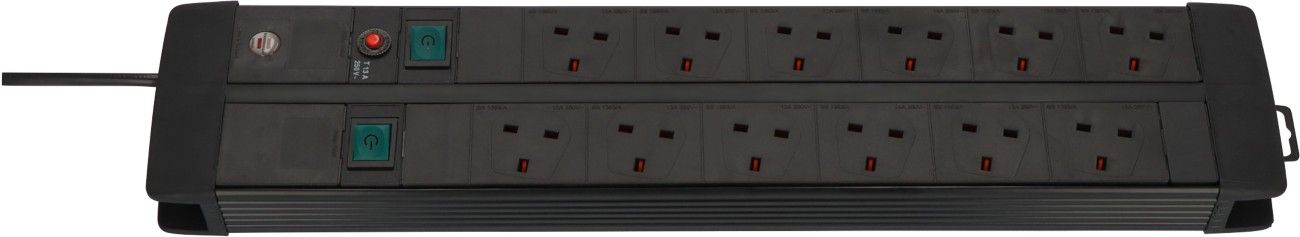 Brennenstuhl Brennenstuhl Premium Duo Line Extension Lead 12-way Power Strip - Image 1