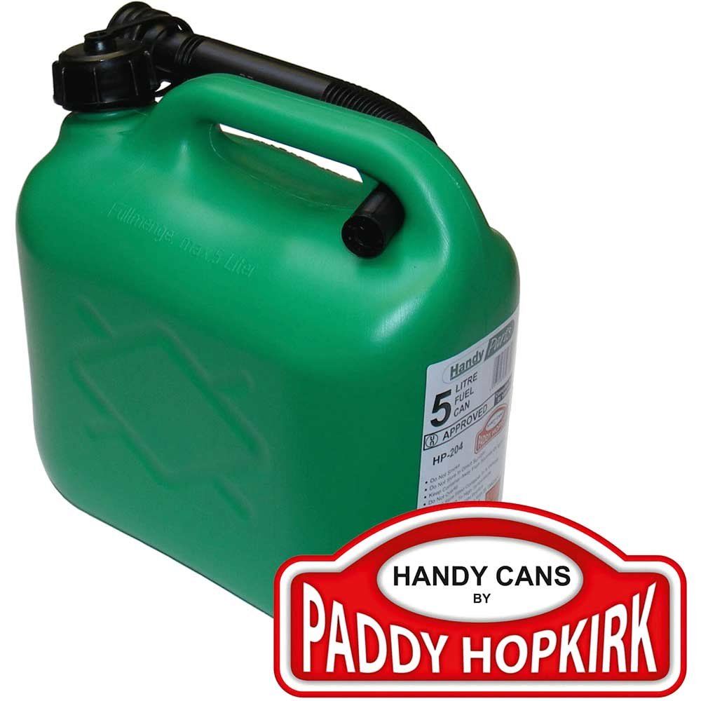 Paddy Hopkirk Plastic Fuel Can 5l Green - Image 1