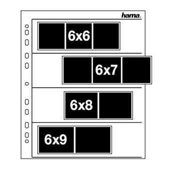 Hama Negative sleeves, 60 - 70 mm, Glassine matt photo album 4 sheets 60 x 70 mm - Image 1