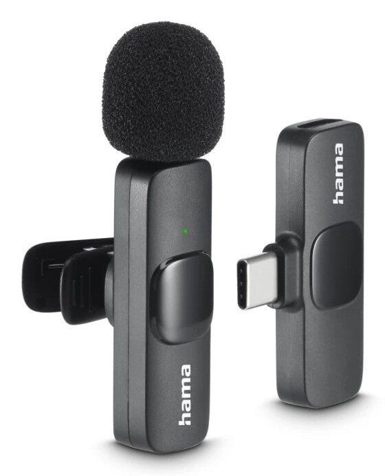 Hama Smart Wireless Black Lavalier/Lapel microphone - Image 1