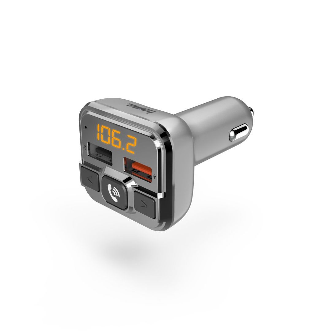Hama 00014165 FM transmitter 87.6 - 107.9 MHz Cigar lighter Silver - Image 1