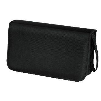 Hama CD Wallet Nylon 80, black 80 discs