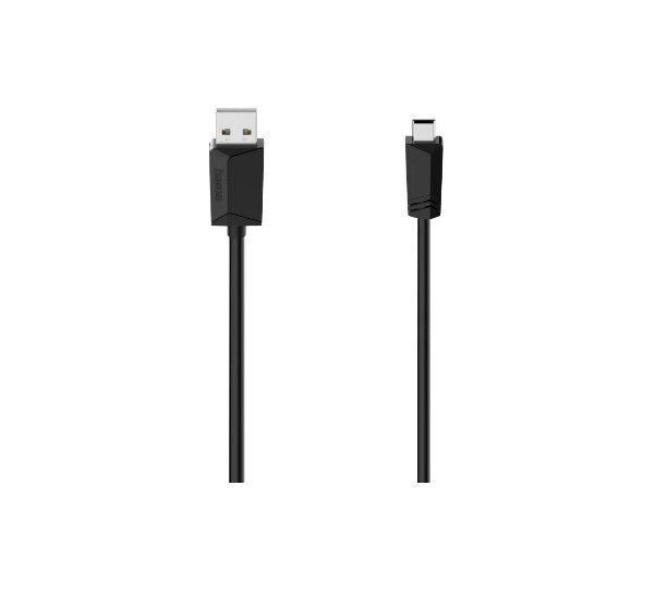 Hama 00074260 USB cable USB 2.0 1.5 m USB A Mini-USB B Black - Image 1