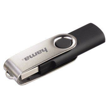 Hama 8GB Rotate USB flash drive USB Type-A 2.0 Black, Silver - Image 1