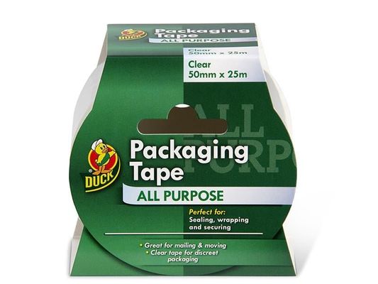 Shurtape, All Purpose Packaging Tape, 50mm, Clear - White