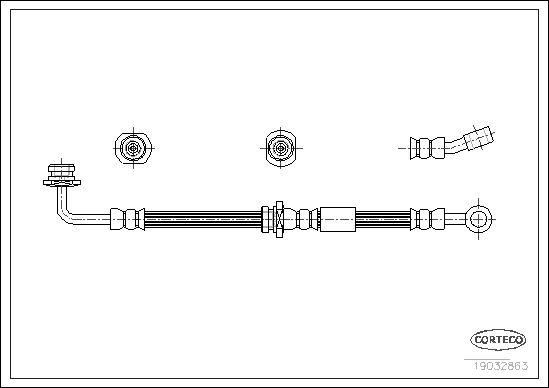 Pagid Brake Hose Front Left Hand Suzuki Jimny 98- | 59.94 | Euro Car Parts - Thumbnail 2