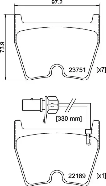 Pagid Front Brake Pads Audi Rs4 Quattro (12-) | Ecp-T2394 | Euro Car Parts
