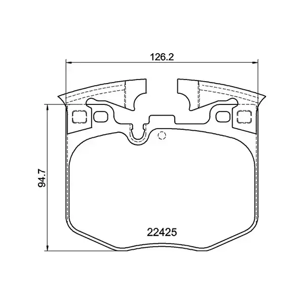 Pagid Front Brake Pads Bmw 5 & 7 Series (15-) *m-Sport/tech* | Ecp-T2547 | Euro Car Parts - Image 1