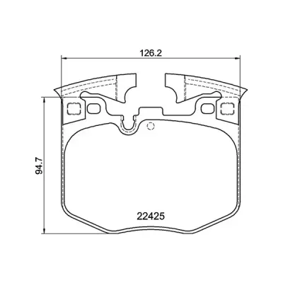 Pagid Front Brake Pads Bmw 5 & 7 Series (15-) *m-Sport/tech* | Ecp-T2547 | Euro Car Parts