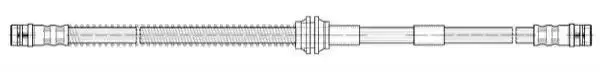 Pagid Front Brake Hose Vw Touareg 06- Pr 1Lf 1Le | 22.921 | Euro Car Parts - Image 1