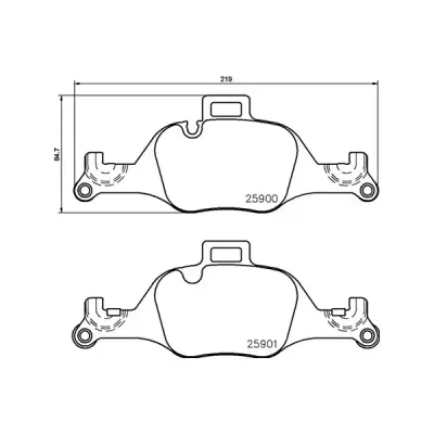 Pagid Front Brake Pads Bmw 3/4/5/6/7 Series (15-) | Ecp-T2351 | Euro Car Parts