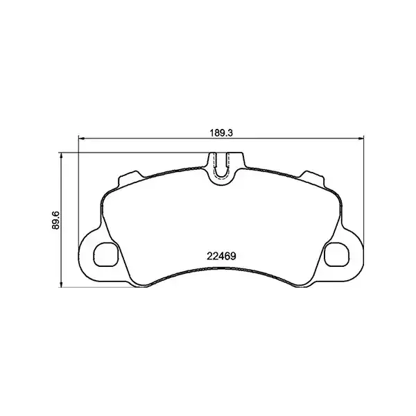 Front Brake Pads Porsche Macan (18-) 18" Bs *pagid Oem* | T2786Ecp | Euro Car Parts - Image 1
