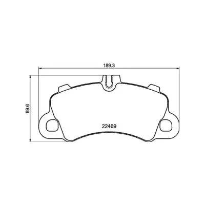 Front Brake Pads Porsche Macan (18-) 18" Bs *pagid Oem* | T2786Ecp | Euro Car Parts