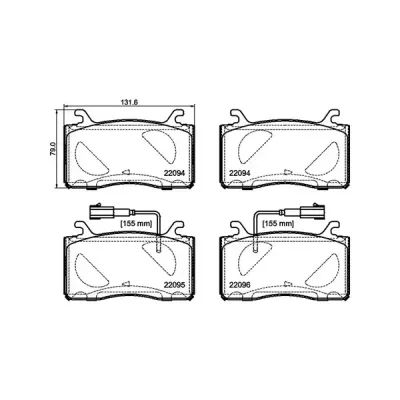 Pagid Front Brake Pads Alfa Romeo Guilia (16-) *veloce Trim* | Ecp-T2658 | Euro Car Parts