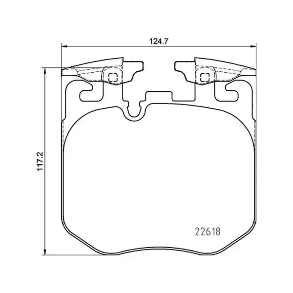 Pagid Front Brake Pads Bmw 5 > 8 Series / X3 X7 (15-) **m-Performance** | Ecp-T2541 | Euro Car Parts - Image 1