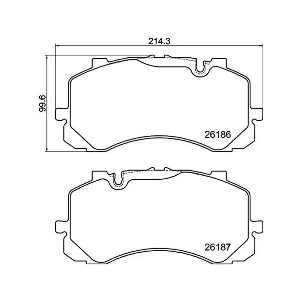 Pagid Front Brake Pads Bentley Bentayga (16-) | Ecp-T2670 | Euro Car Parts - Image 1