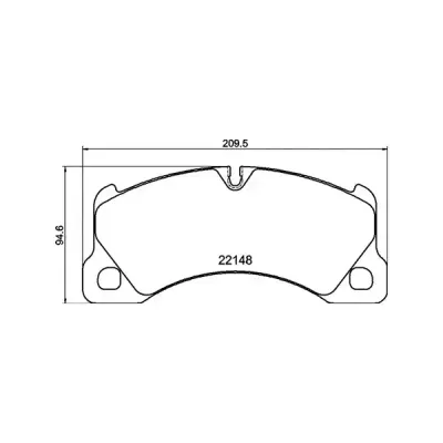 Front Brake Pads Porsche Cayenne 9Ya/9Yb (17-) *pagid Oem* | T2884Ecp | Euro Car Parts