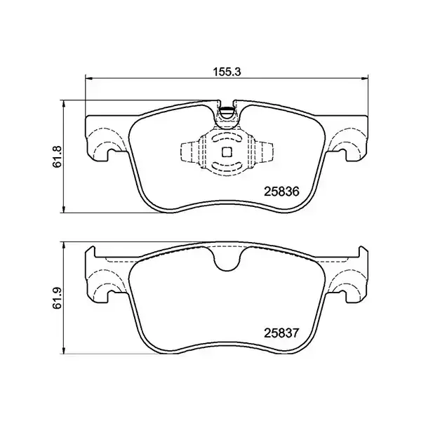 Pagid Front Brake Pads Citroen C4 (13-) 16Mm Thick *with Foil Shim* | Ecp-T2930 | Euro Car Parts - Image 1