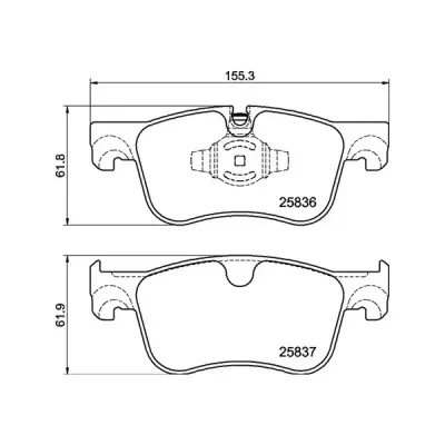 Pagid Front Brake Pads Citroen C4 (13-) 16Mm Thick *with Foil Shim* | Ecp-T2930 | Euro Car Parts