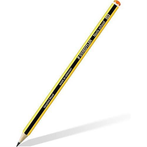 Staedtler Noris 2B Yellow/Black Barrel Graphite Pencil PEFC Certified from Sustainably Managed Forests (Pack 12) - 121-2B - Image 1
