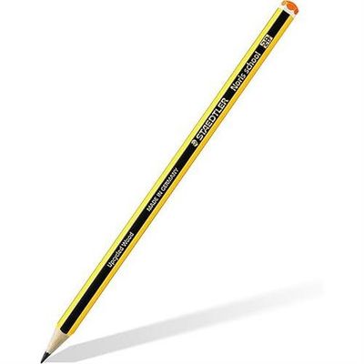 Staedtler Noris 2B Yellow/Black Barrel Graphite Pencil PEFC Certified from Sustainably Managed Forests (Pack 12) - 121-2B