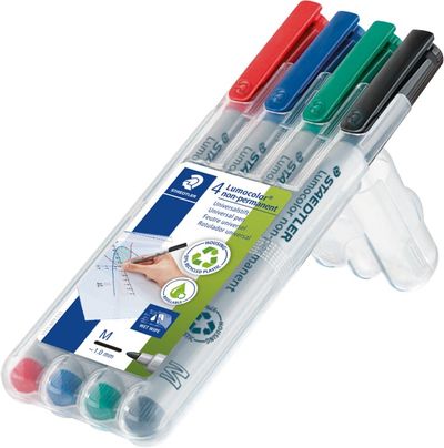 Staedtler 315 WP4 marker 1 pc(s) Black, Blue, Green, Red