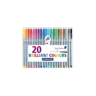 Staedtler triplus 334 fineliner Multi 20 pc(s)