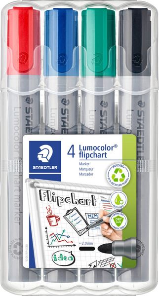 Staedtler 356 WP4 marker 4 pc(s) Black Blue Green Red