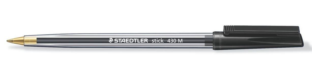 Staedtler stick 430 Black Stick ballpoint pen Medium 10 pc(s) - Image 1