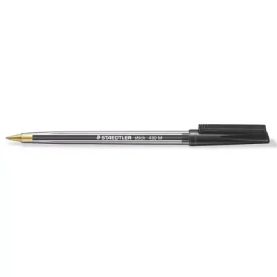 Staedtler stick 430 Black Stick ballpoint pen Medium 10 pc(s) - Thumbnail 3