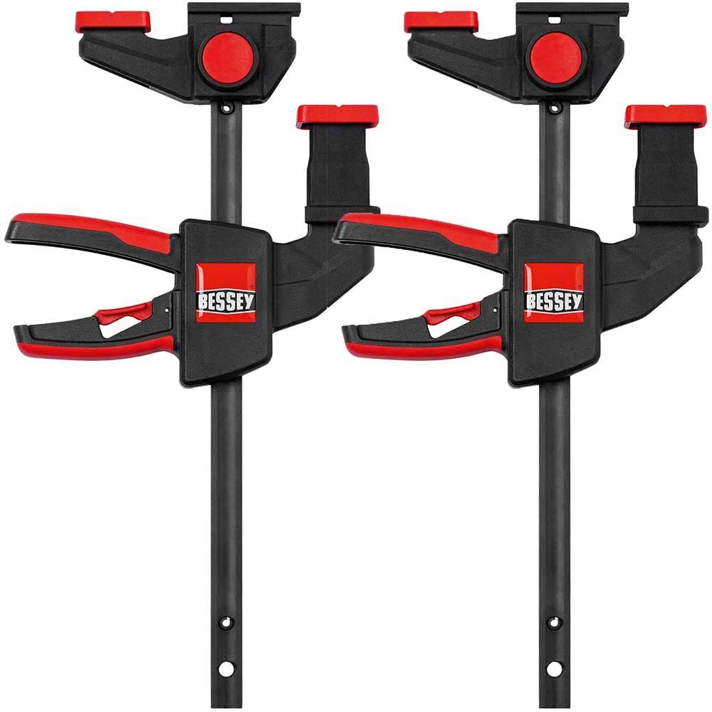 Bessey EZR156 2 Piece One Handed Guide Rail Clamp Set - Image 1