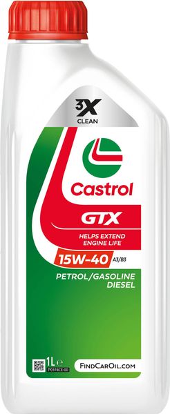 Castrol GTX 15W-40 A3/B3 Engine Oil 1L