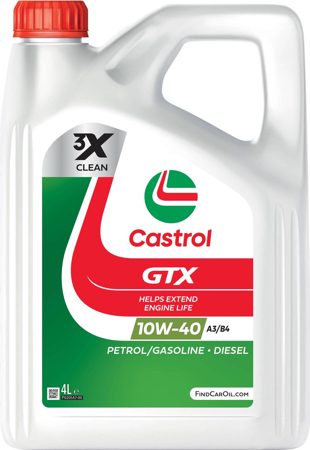Castrol GTX 10W-40 A3/B4 Engine Oil 4L - Image 1