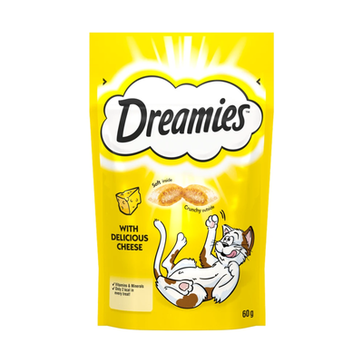 DREAMIES Cat Treat Biscuits With Cheese Flavour 60g - Thumbnail 2