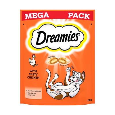 DREAMIES Cat Treat Biscuits With Chicken Flavour 200g - Thumbnail 2