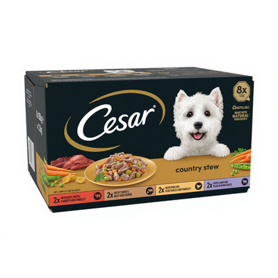 Cesar Country Stew Wet Dog Food Trays 8x150g