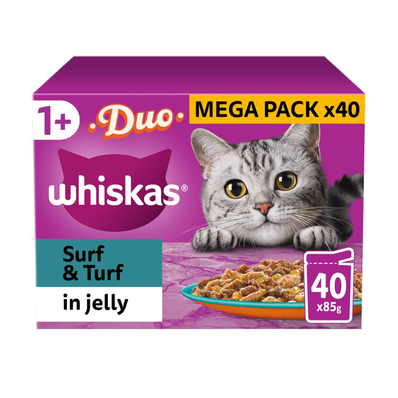 Whiskas 1+ Duo Cat Food in Jelly - Image 1