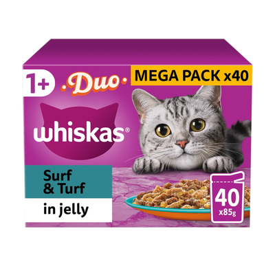 Whiskas 1+ Duo Cat Food in Jelly