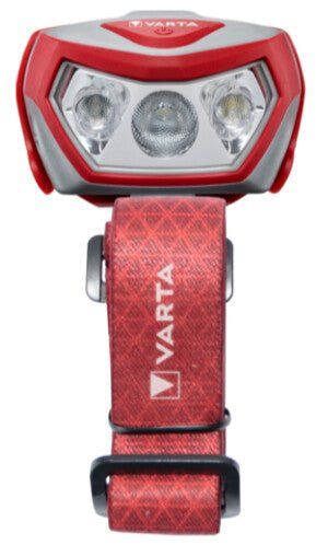 Varta Outdoor Sports H20 Pro Grey, Red Headband flashlight LED - Image 1