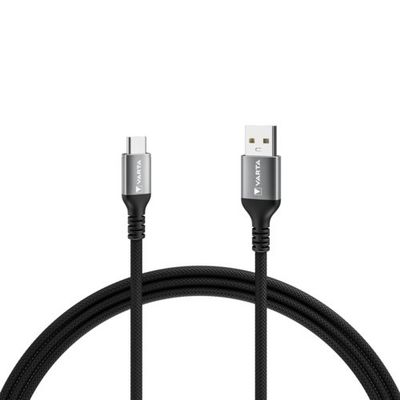 Varta 57935 USB cable 2 m USB A USB C Black. Grey