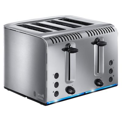 4 Slice Buckingham Toaster Brushed Stainless Steel - Stainless Steel