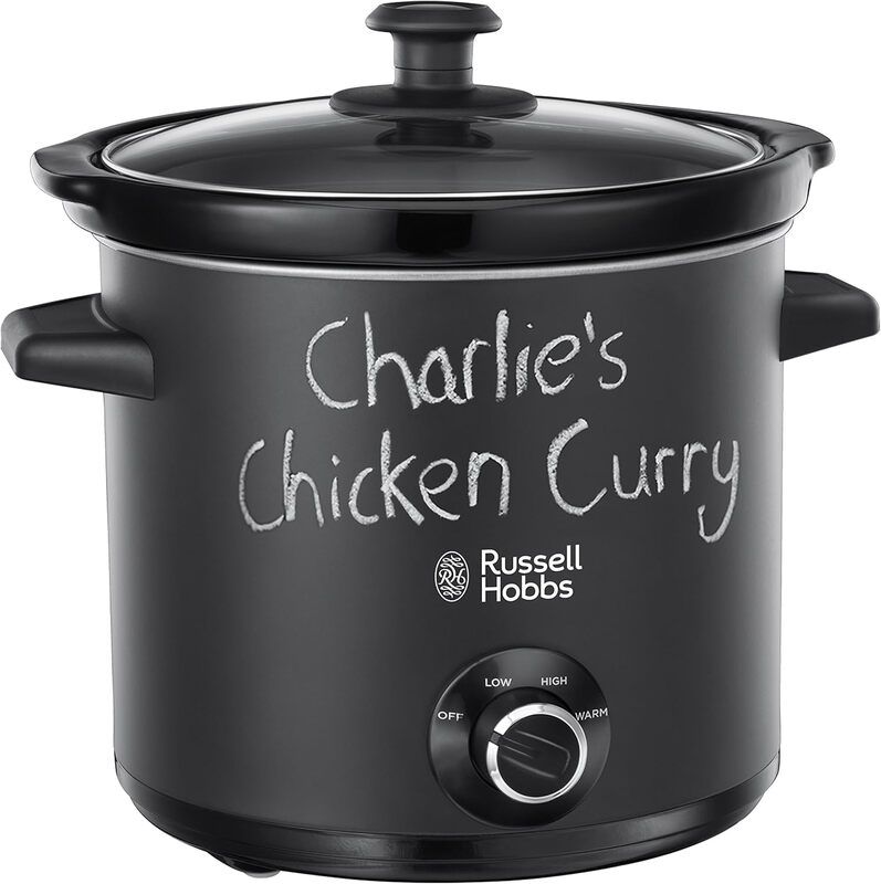3.5L Chalk Board Slow Cooker Black - Black - Image 1