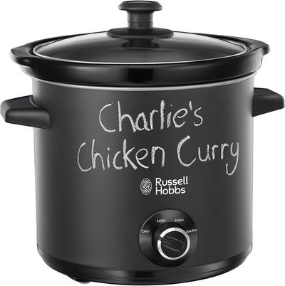 3.5L Chalk Board Slow Cooker Black - Black