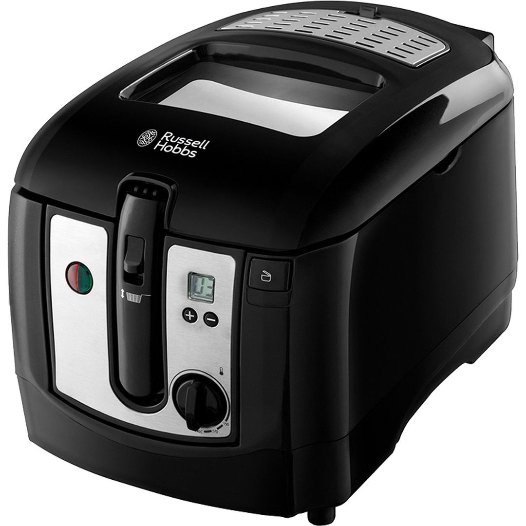 RUSSELL HOBBS 24580 Deep Fryer - Black & Silver, Black,Silver/Grey - Image 1
