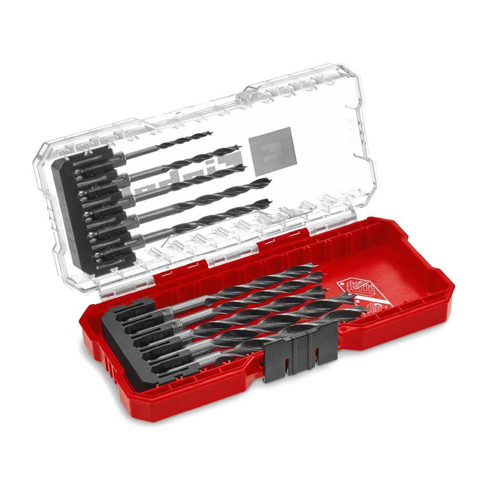 Einhell 10 Piece Hex Shank Wood Drill Bit Set in S Case - Image 1